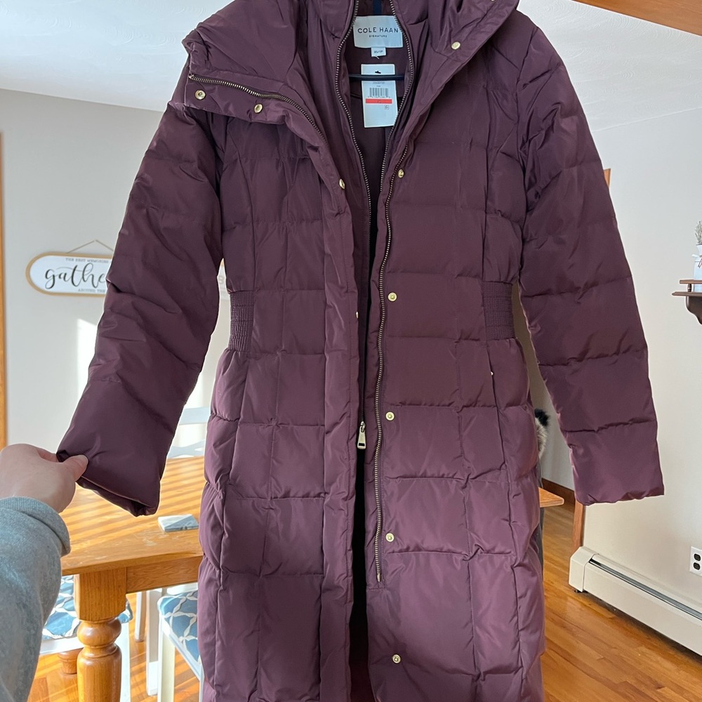 Cole Haan Women's Deep Purple Puffer Jacket-NWT